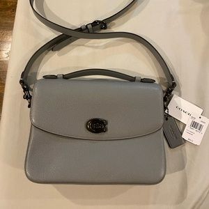 Coach gray bag. Removal strap. tags and dust bag